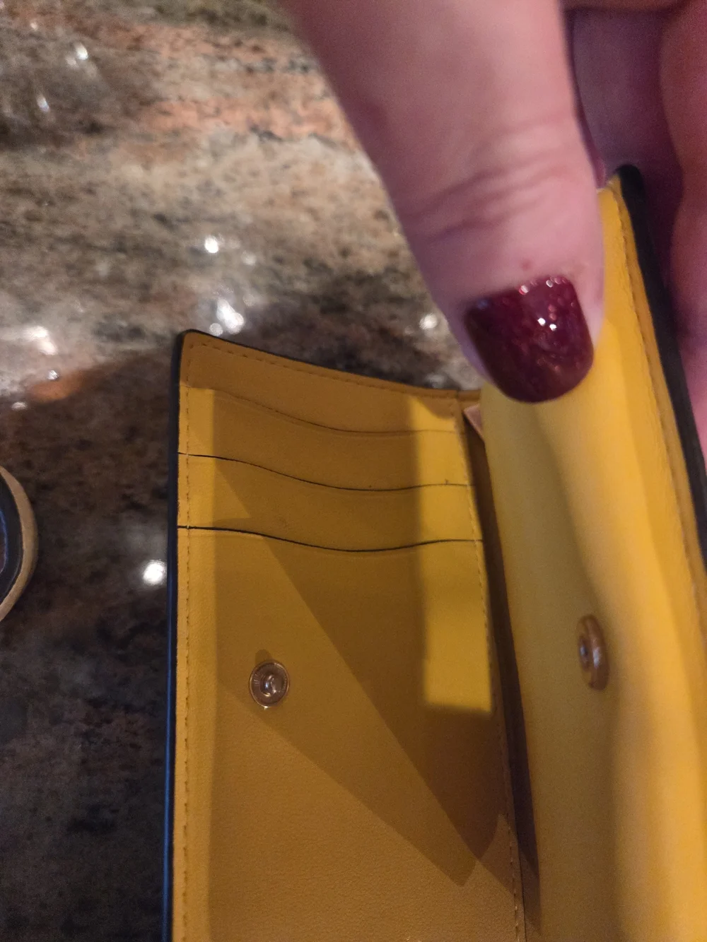 kate spade Yellow Leather Chain Shoulder Bag And Wallett